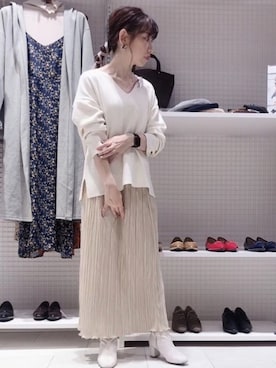 「Te chichi TERRASSE」｜「アイテム（その他）」を使った、まさこさん（レディース・157cm）の秋コーディネート