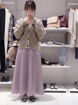 「Te chichi TERRASSE」｜「アイテム（その他）」を使った、まさこさん（レディース・157cm）の秋コーディネート