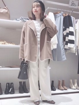 「Te chichi TERRASSE」｜「アイテム（バレエシューズ）」を使った、まさこさん（レディース・157cm）の冬コーディネート