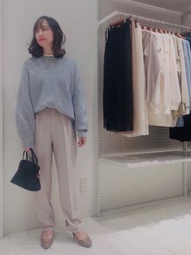 「Te chichi TERRASSE」｜「アイテム（アクセサリー）」を使った、まさこさん（レディース・157cm）の冬コーディネート