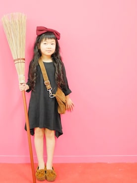 「wearhalloween2017」｜「アイテム（モカシン/デッキシューズ）」を使った、花音さん（キッズ・100cm）の秋コーディネート