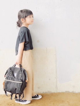 「Right-on（ライトオン）のアイテム（パンツ）」を使った、花音さん（キッズ・100cm）の夏コーディネート