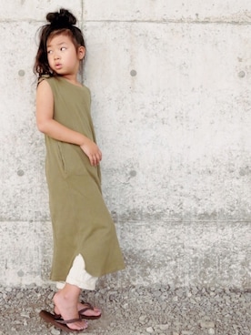 「EDWIN（エドウィン）のアイテム（パンツ）」を使った、花音さん（キッズ・110cm）の夏コーディネート