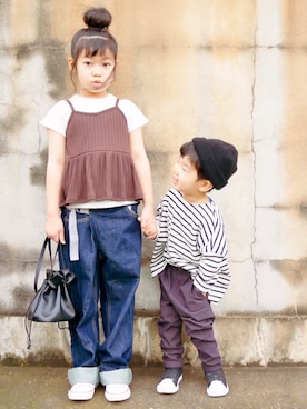 花音さん(キッズ・120cm)の春コーディネート