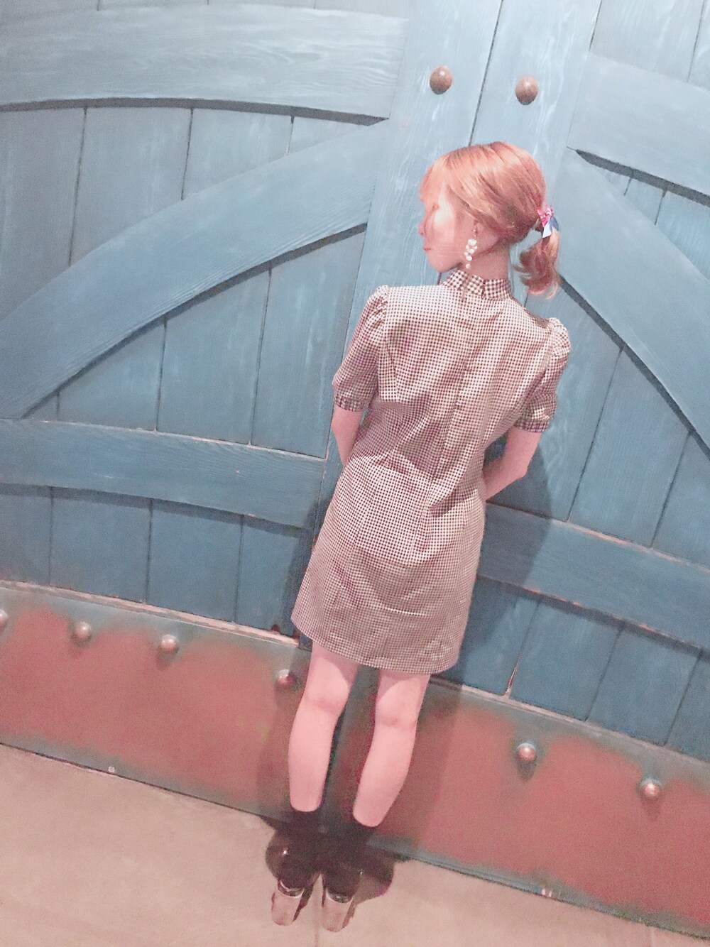 「前田希美、NWITH.、ディズニー」｜「N WITH.のアイテム（ワンピース、ブラウン系）」を使った、和歌さん（レディース・160cm）の夏コーディネートの1枚目の写真