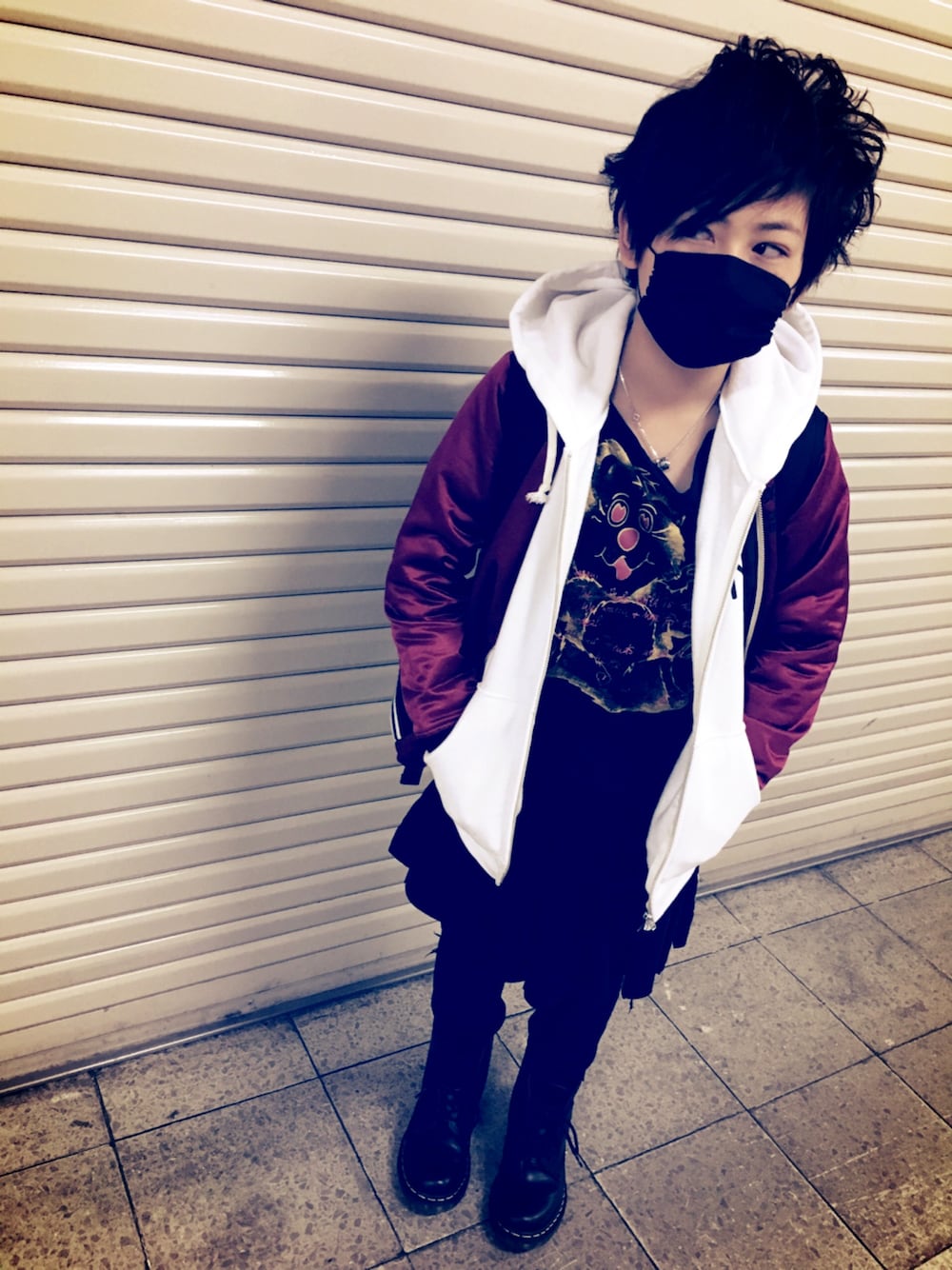 「キッズコーデ、キッズファッション、メンズライク、ROLLERS、Vivienne Westwood、JOEY HYSTERIC、chubbygang、Dr.Martens」｜「ROLLERSのアイテム（ジャケット/アウター、レッド系）」を使った、◍●⌄̈⃝KAIRIꙬ꙳●◍さん（キッズ・136cm）の冬コーディネートの1枚目の写真