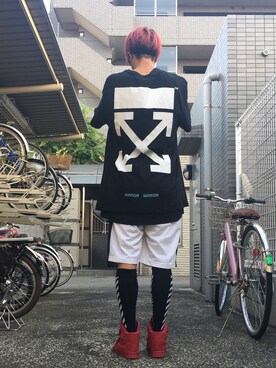 「places+faces」｜古さん（メンズ・177cm）の夏コーディネート