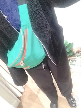 「TOMMY（トミー）のアイテム（バッグ）」を使った、やびさん（レディース・154cm）の冬コーディネート