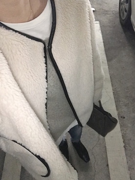 「レイヤードstyle」｜「アイテム（ハンドバッグ）」を使った、NAOMIさん（レディース・156cm）の冬コーディネート