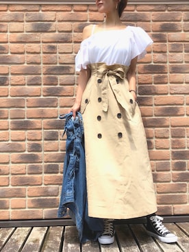 「LANI（ラニ）のアイテム」を使った、ha_naさん（レディース・160cm）の春コーディネート