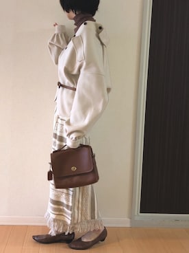 「rps（アールピーエス）のアイテム（シューズ）」を使った、tkiさん（レディース・162cm）の冬コーディネート