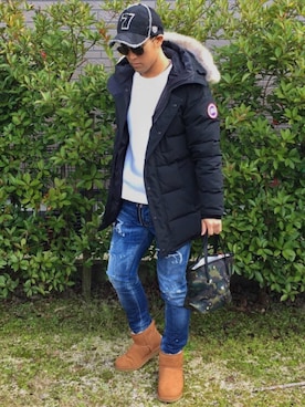 「YOSHINORI KOTAKE DESIGN（ヨシノリコタケデザイン）のアイテム（キャップ、ブラック系）」を使った、takashi_Yさん（メンズ）の冬コーディネート