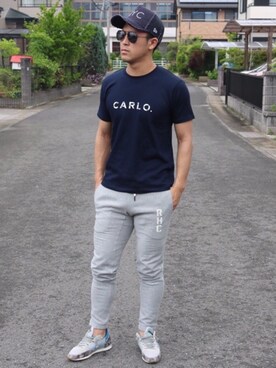 「NEW ERA（ニューエラ）のアイテム（キャップ、ブラック系）」を使った、takashi_Yさん（メンズ）の春コーディネート