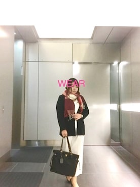 「オフィス」｜「アイテム（アナログ腕時計）」を使った、nanさん（レディース・163cm）の秋コーディネート