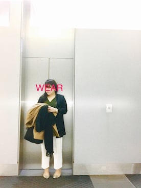「オフィス」｜「アイテム（その他アウター）」を使った、nanさん（レディース・163cm）の秋コーディネート