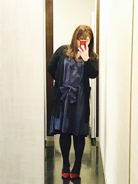 「オフィス」｜「アイテム（シャツワンピース）」を使った、nanさん（レディース・163cm）の秋コーディネート