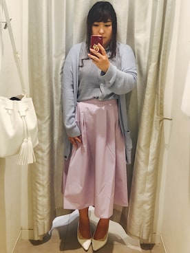 「OSMOSIS（オズモーシス）のアイテム（シャツワンピース）」を使った、nanさん（レディース・163cm）の春コーディネート