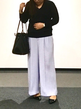 「オフィス」｜「アイテム（アナログ腕時計）」を使った、nanさん（レディース・163cm）の夏コーディネート