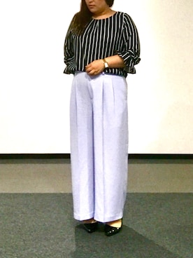 「オフィス」｜「アイテム（アナログ腕時計）」を使った、nanさん（レディース・163cm）の夏コーディネート