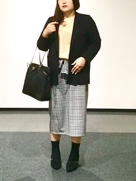 「N（エヌ）のアイテム（トップス）」を使った、nanさん（レディース・164cm）の秋コーディネート