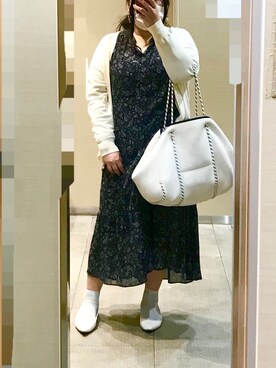 「Y's（ワイズ）のアイテム（バッグ）」を使った、nanさん（レディース・163cm）の春コーディネート