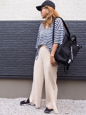 「Dickies（ディッキーズ）のアイテム（バックパック/リュック）」を使った、non0910さん（レディース・158cm）の春コーディネート