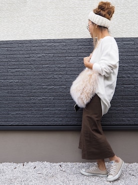 「Another Edition」｜「アイテム（スカート）」を使った、non0910さん（レディース・158cm）の秋コーディネート