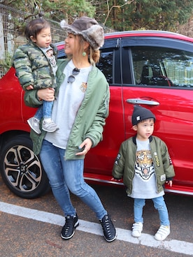 「H&M DIVIDED（エイチアンドエム　ディヴァイデッド）のアイテム（スウェット）」を使った、non0910さん（レディース・158cm）の冬コーディネート