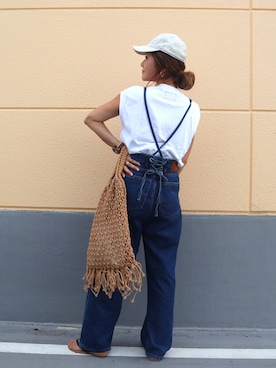 「SOMETHING（サムシング）のアイテム」を使った、non0910さん（レディース・158cm）の夏コーディネート