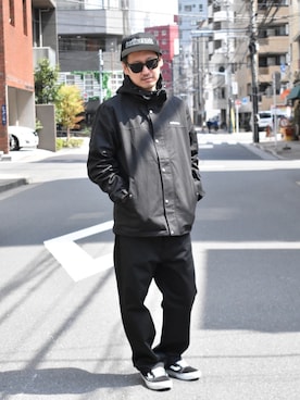 「アイテム（マウンテンパーカー）」を使った、ktさん（メンズ・170cm・40代）の春コーディネート