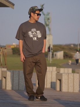 「アイテム（チノパンツ）」を使った、ktさん（メンズ・170cm・40代）の春コーディネート