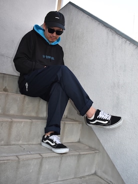 「秋のマイ旬スタイル」｜「アイテム（キャップ）」を使った、ktさん（メンズ・170cm）の秋コーディネート