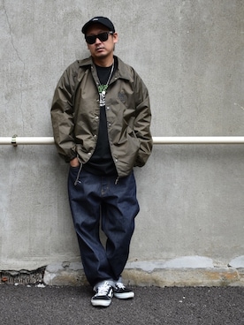 「秋のマイ旬スタイル」｜「アイテム（キャップ）」を使った、ktさん（メンズ・170cm）の秋コーディネート