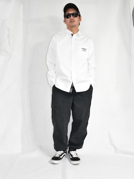 「DOUBLE STEAL（ダブルスティール）のアイテム」を使った、ktさん（メンズ・170cm）の秋コーディネート