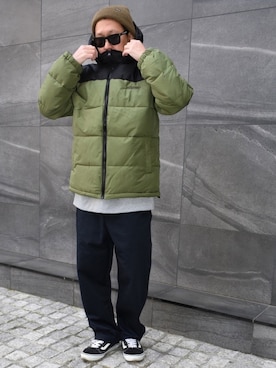 「アイテム（ニットキャップ/ビーニー）」を使った、ktさん（メンズ・170cm・40代）の冬コーディネート