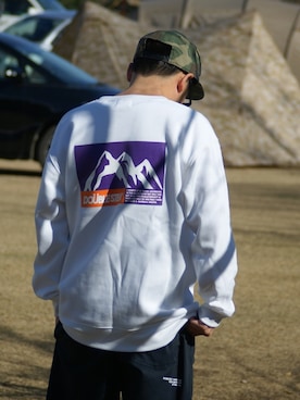 「DOUBLE STEAL（ダブルスティール）のBasic Logo BB Cap (new era)（キャップ）」を使った、ktさん（メンズ・170cm）の冬コーディネート