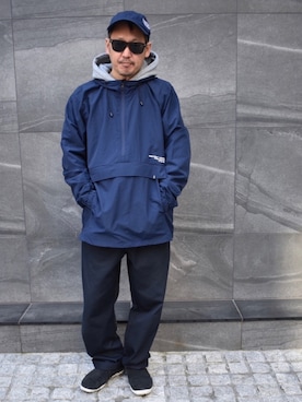 「アイテム（マウンテンパーカー）」を使った、ktさん（メンズ・170cm・40代）の春コーディネート