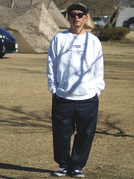 「DOUBLE STEAL（ダブルスティール）のアイテム」を使った、ktさん（メンズ・170cm）の春コーディネート