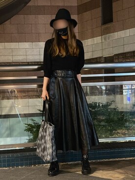 「EGOIST（エゴイスト）のアイテム（帽子）」を使った、sukeさん（レディース・170cm）の秋コーディネート