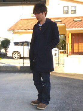「SCOTCH & SODA（スコッチ アンド ソーダ）のアイテム（パーカー）」を使った、Ryoさん（メンズ・167cm）の冬コーディネート