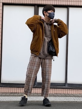 「UNIQLO（ユニクロ）の50色ソックス（消臭機能付き）（ソックス/靴下）」を使った、みらいさん（メンズ・177cm）の冬コーディネート