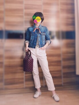 「STAUD（スタウド）のアイテム」を使った、尼可Nikooさん（レディース・160cm）の春コーディネート