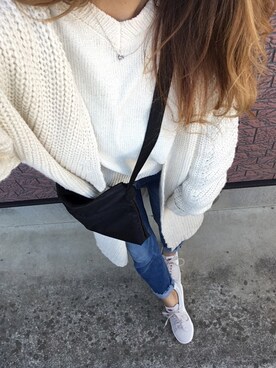 「AQ/AQ（エーキューエキュー）のアイテム」を使った、みくさん（レディース・154cm）の冬コーディネート