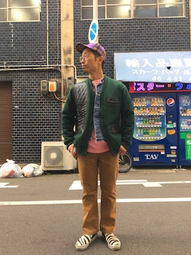 「SKOOKUM（スクーカム）のアイテム（トップス）」を使った、ktさん（メンズ・172cm）の冬コーディネート