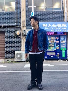 「Hender Scheme（エンダースキーマ）のアイテム（ブーツ）」を使った、ktさん（メンズ・172cm）の冬コーディネート