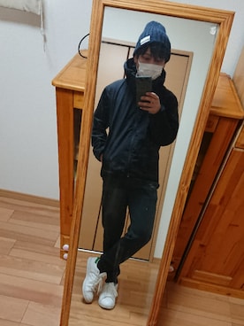 「着まわしコーデ」｜「アイテム（ジャケット/アウター）」を使った、Hiro.Mさん（メンズ・165cm）の冬コーディネート