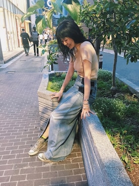 「BASERANGE（ベースレンジ）のアイテム」を使った、ykoさん（レディース・167cm）の夏コーディネート