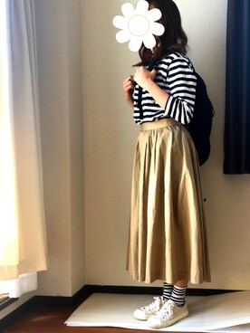 「TIMELY WARNING（タイムリーワーニング）のアイテム」を使った、yurika さん（レディース・160cm）の春コーディネート