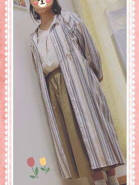 「Sala Sally（サラ　サリー）のアイテム」を使った、Erika さん（レディース・157cm）の春コーディネート