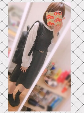 「UNIQLO（ユニクロ）のアイテム（ワンピース、グレー系）」を使った、Napoléonさん（レディース・157cm）の春コーディネート